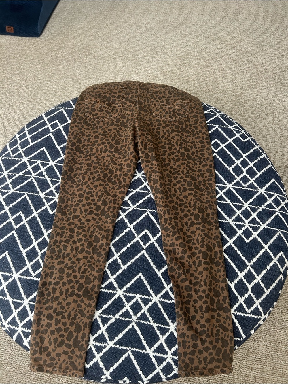 American Eagle Brown Leopard Print high rise jeggings size 14 stretch - Picture 5 of 5